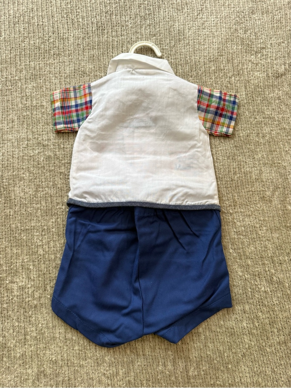 Mayfair Blue Jean Baby Plaid Short Set Vintage Outfit - Picture 4 of 5